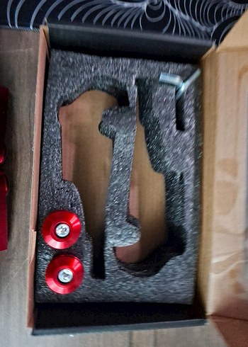 Kırmızı Motosiklet Aynası Seti - Görsel 2