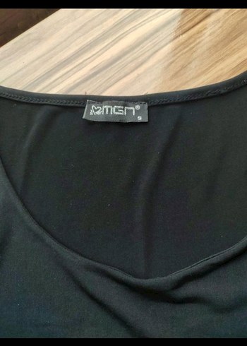 Siyah Drapeli Midi Elbise - Görsel 3