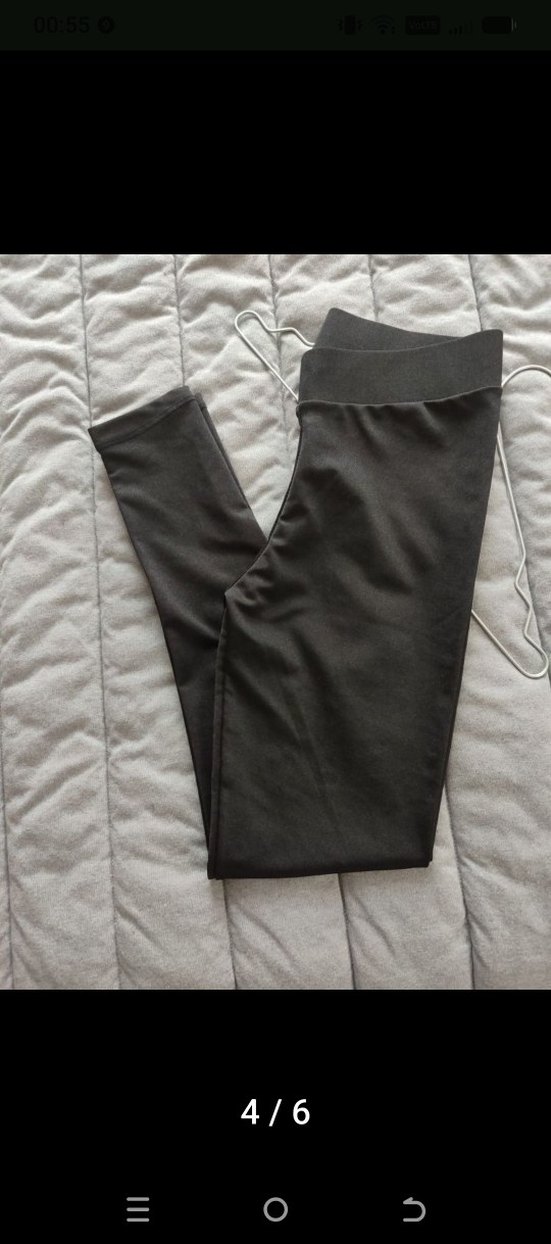 M beden Siyah Kadın Tayt Elastik Kumaş - Görsel 2