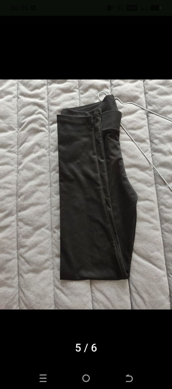 M beden Siyah Kadın Tayt Elastik Kumaş - Görsel 3