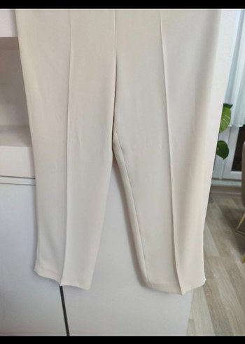 40 beden Bej Kadın Kumaş Pantolon. - Görsel 4