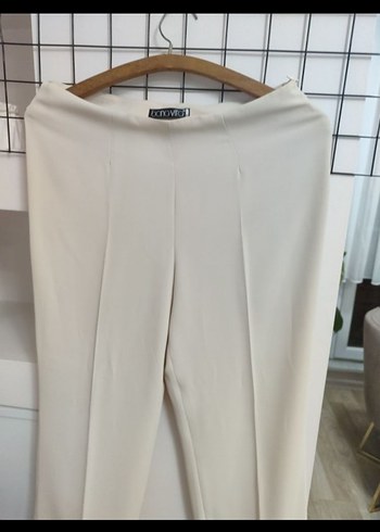 40 beden Bej Kadın Kumaş Pantolon. - Görsel 3