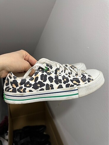Benetton Colora of benetton leopar ayakkabı