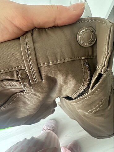 xs Beden kahverengi Renk Stradivarius deri mum pantolon