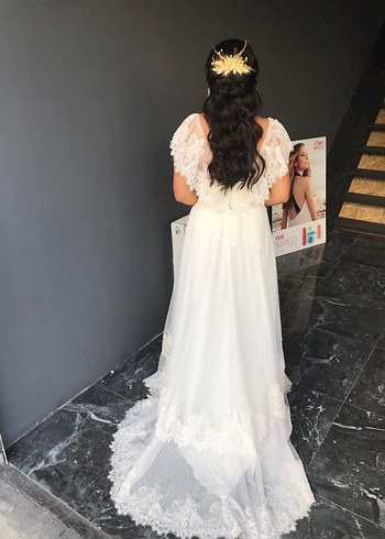 dantelli gelinlik - Görsel 3