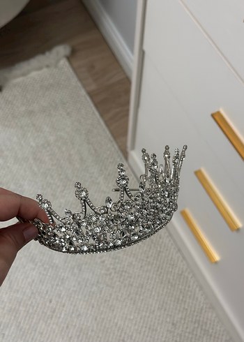 Beyaz taşlıGelin Tacı - Görsel 3