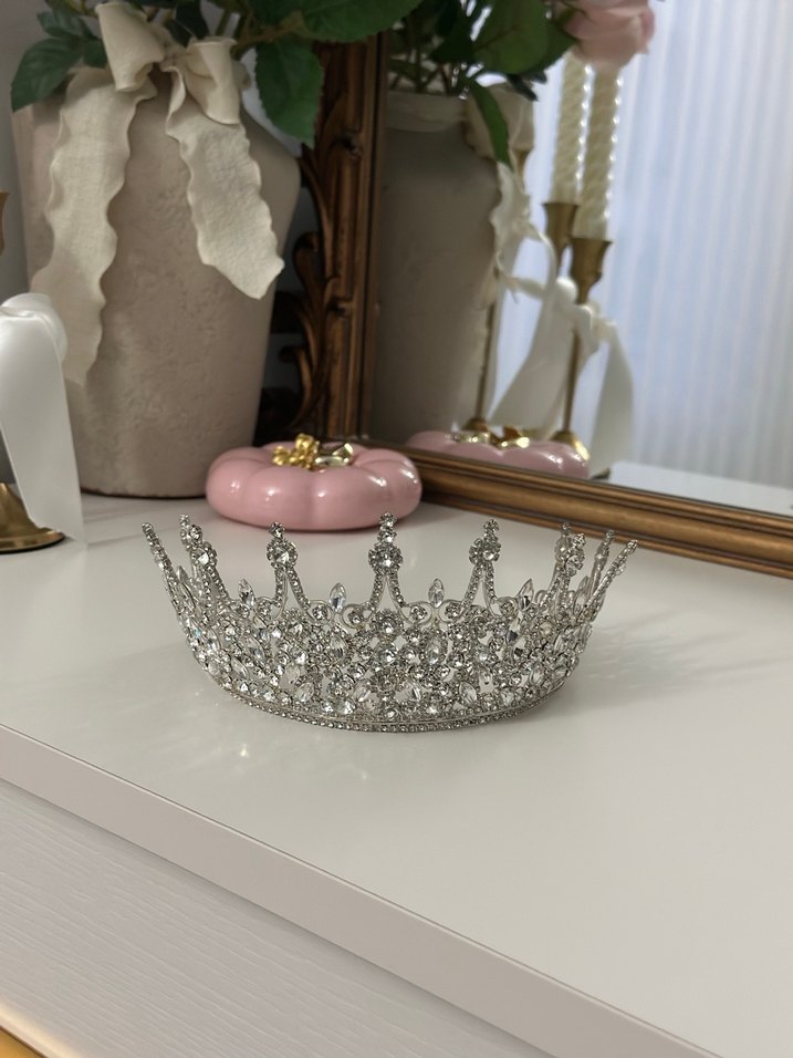 Beyaz taşlıGelin Tacı - Görsel 2