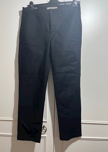 Siyah Denim Kadın Kumaş jean Pantolon