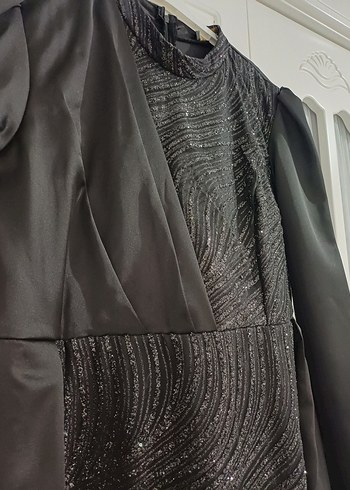 siyah abiye elbise - Görsel 3
