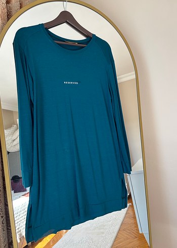 Uzun Kollu Turkuaz normal tunik - Görsel 2