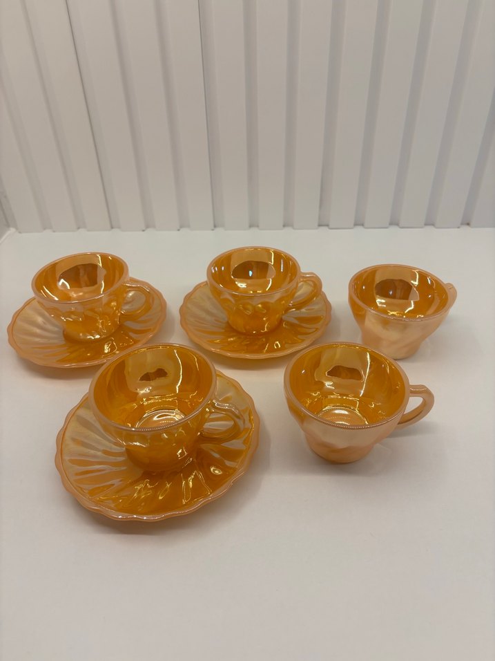 Bej Renkli Seramik Fincan ve Tabağı Seti - Görsel 2