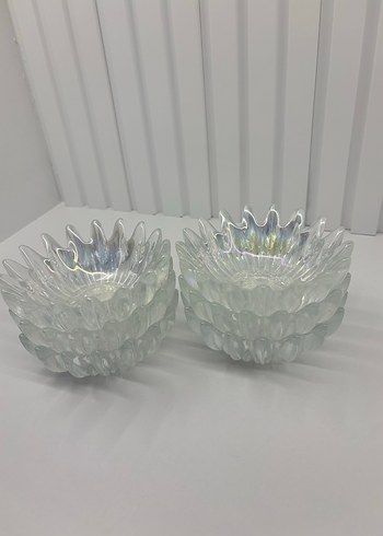 Şeffaf Beyaz 6 lı çerezlik cam - Görsel 3