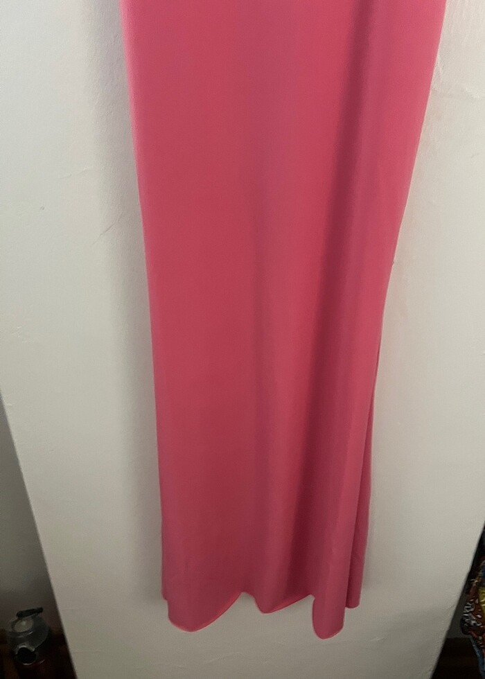 Uzun pembe elbise - Görsel 4