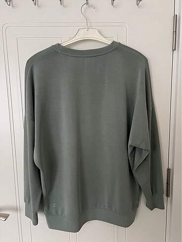 m Beden Mavi kadın Lux Touch TENCEL TM Haki Modal Sweatshirt