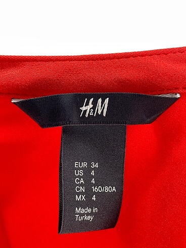 34 Beden çeşitli Renk H&M Kısa Elbise %70 İndirimli.