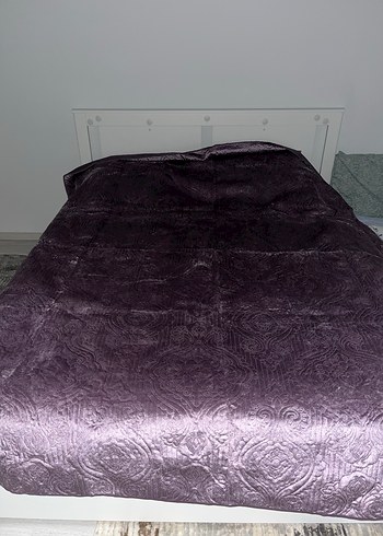 Çift Mor Batik Desenli Yatak Örtüsü - Görsel 2