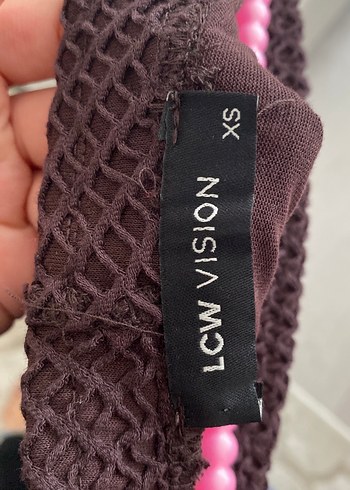 xs Beden Bordo Dantel Detaylı Uzun Triko Etek