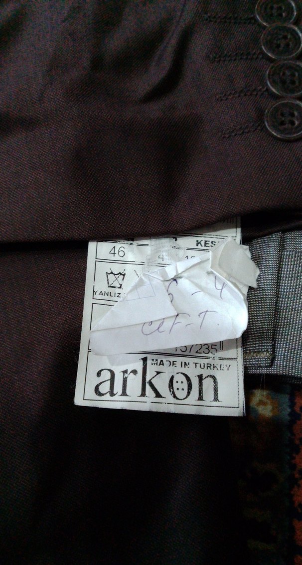 Siyah Erkek Ceket, Düğmeli, Normal Boy pantolon takım sıfır - Görsel 2