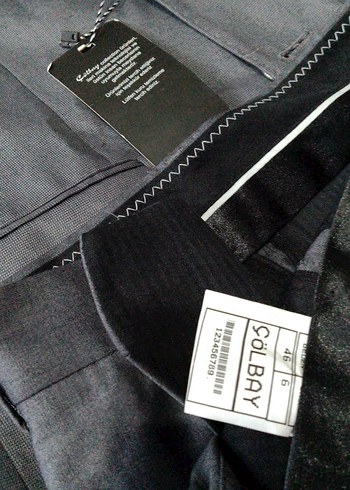 Gri Erkek Takım Elbise, Düğmeli, Normal Boy takım - Görsel 2