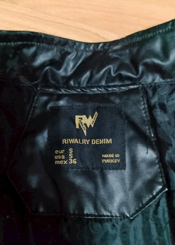 Siyah Deri Biker Ceket - Görsel 3