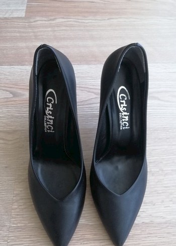 Siyah Stiletto Topuklu Kadın Ayakkabı - Görsel 3