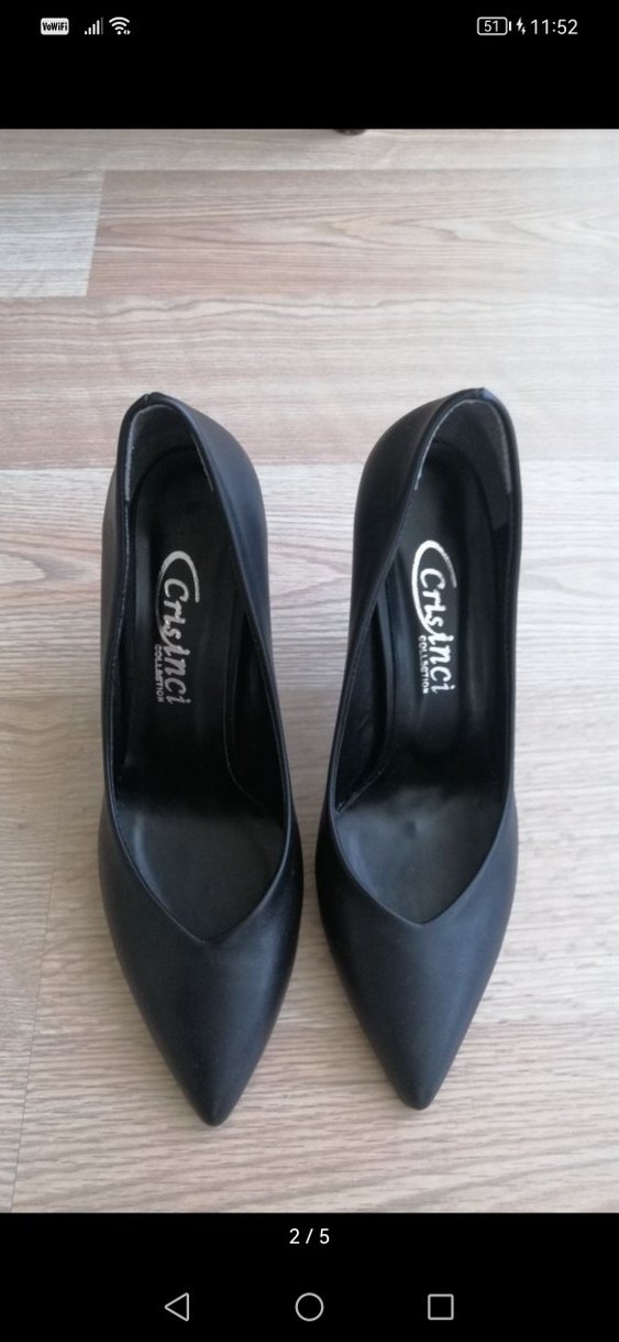 Siyah Stiletto Topuklu Kadın Ayakkabı - Görsel 3