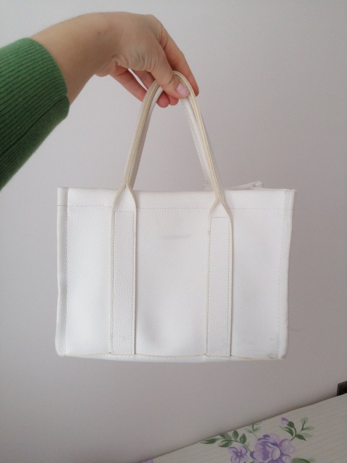 Beyaz kadın kol çantası - Görsel 2