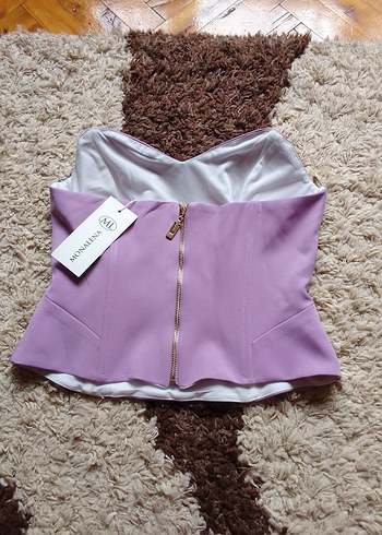 Mor Straplez Mini Büstiyer - Görsel 3