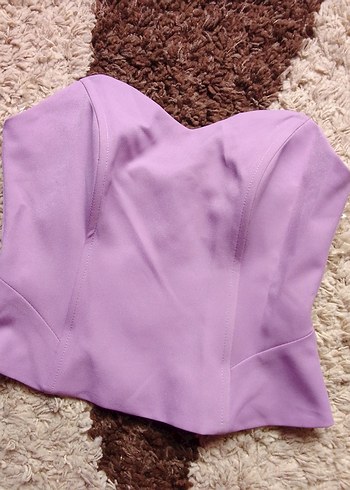 Mor Straplez Mini Büstiyer - Görsel 2