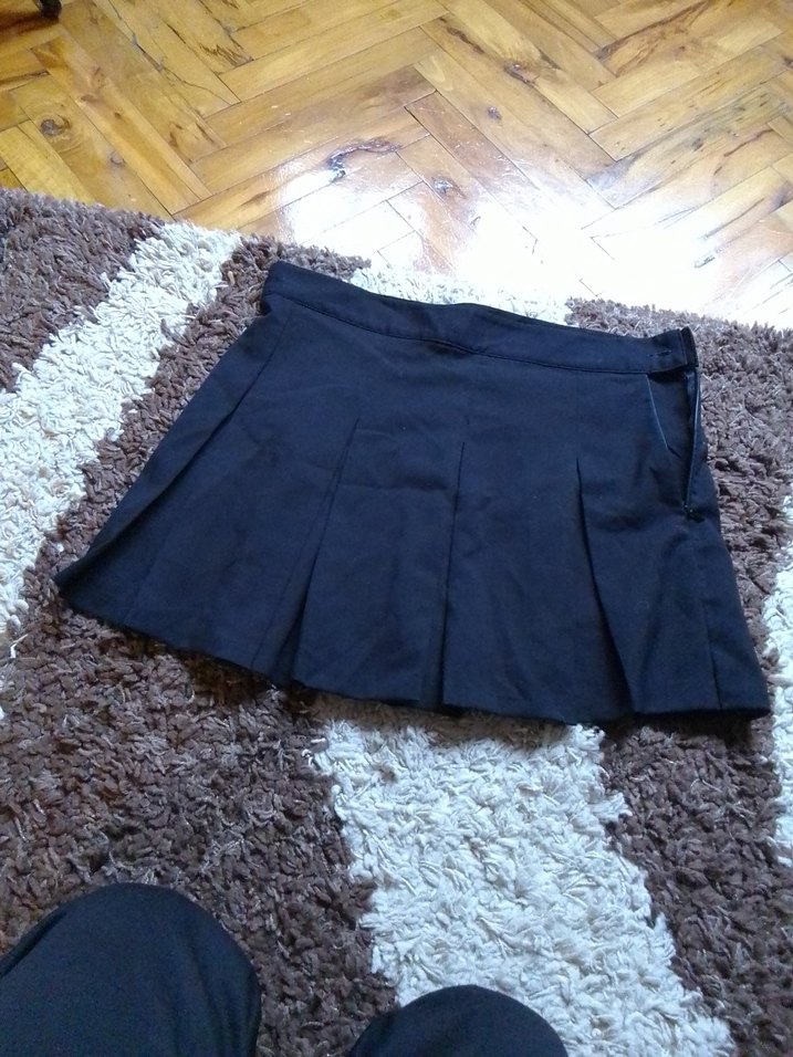 Siyah Pilili Mini Etek - Görsel 3