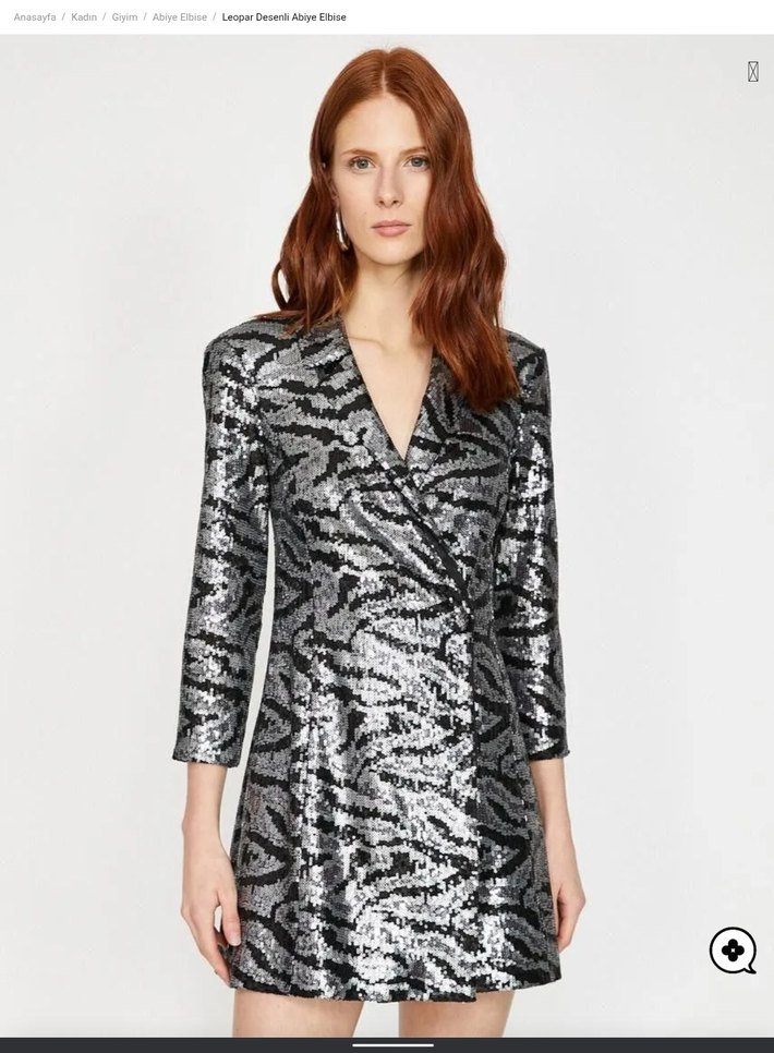 pul payetli elbise - Görsel 4