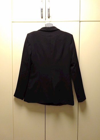 Siyah Düğmeli Kadın Blazer Ceket - Görsel 3