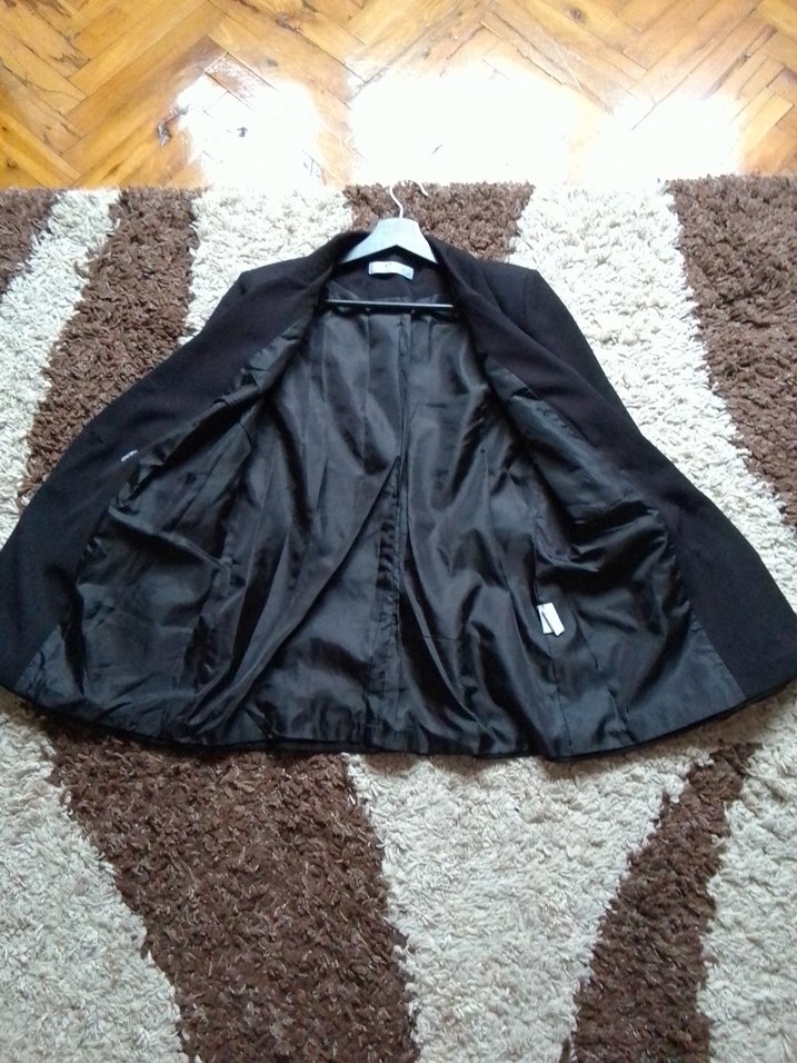 Siyah Düğmeli Kadın Blazer Ceket - Görsel 5