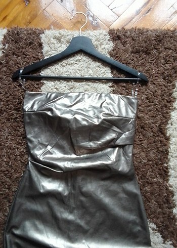 straplez elbise - Görsel 7