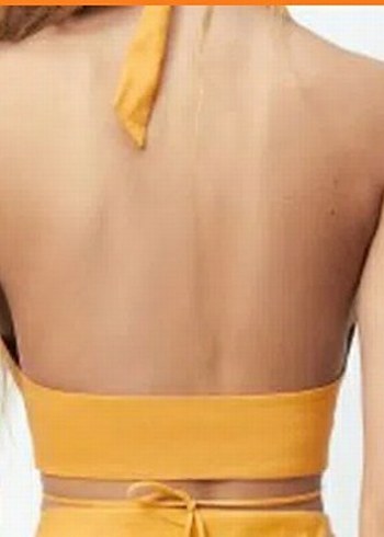 Parlak Sarı Mini Bohem Strappy Mayo - Görsel 7