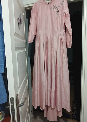 Uzun Kollu Kadın Abiye 44 46 bedene uygundur - Görsel 2