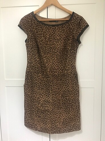 Koton leopar elbise