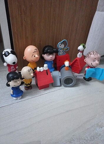  Beden Peanuts figurler 10 adet