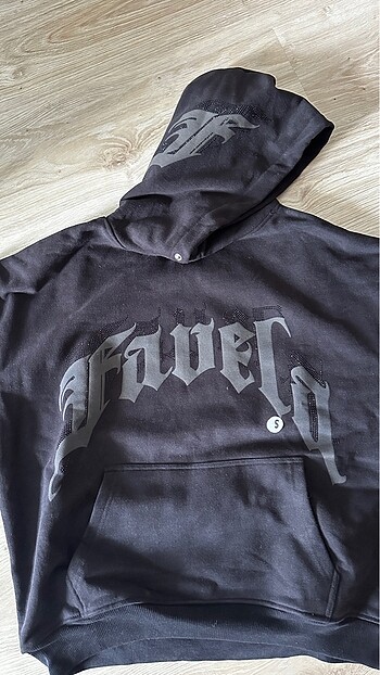 Favela rhinestone hoodie