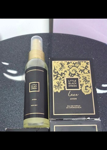 Avon Little Black Lace Dress  seti parfüm ve rolon seti - Görsel 5