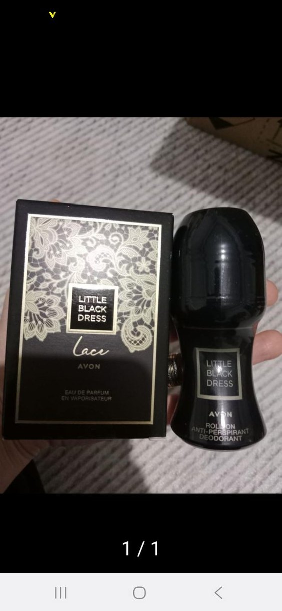 Avon Little Black Lace Dress  seti parfüm ve rolon seti - Görsel 2