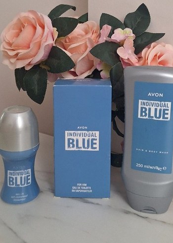 Avon Individual Blue Erkek Parfüm Seti 250 ml - Görsel 2
