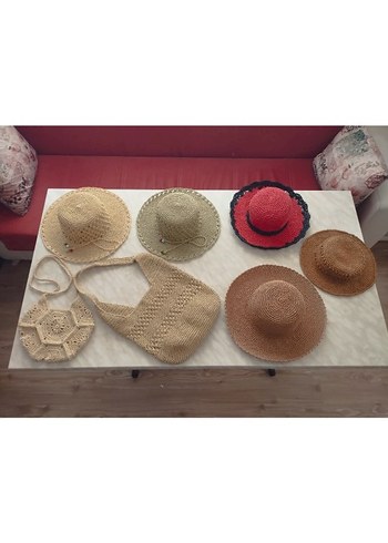 Bej Örgü Bohem Kadın Çantası - Görsel 10