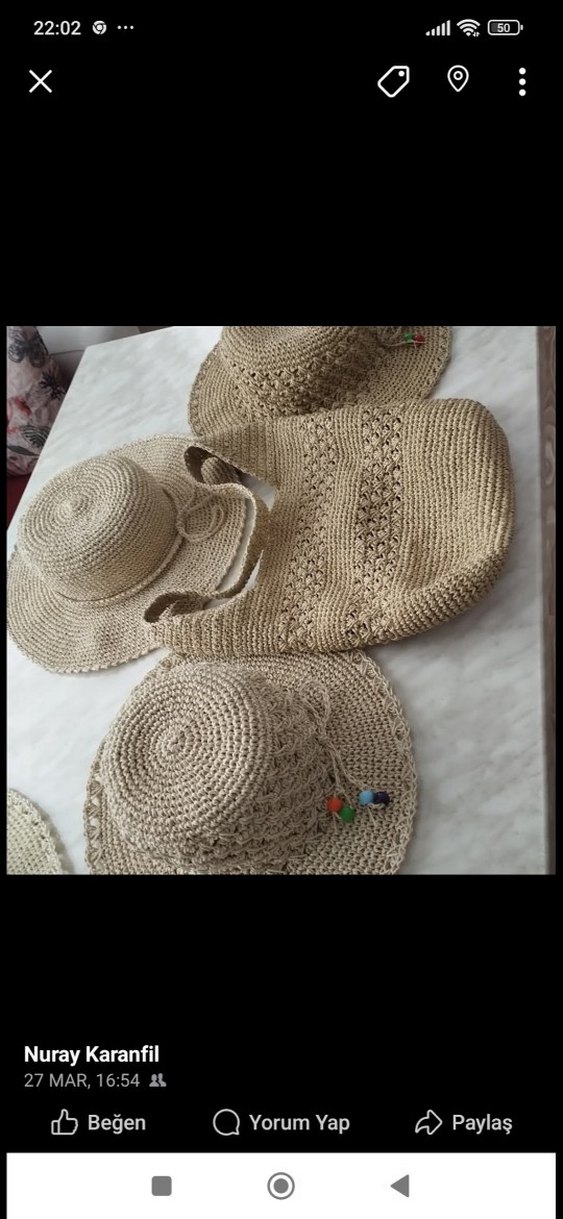 Bej Örgü Bohem Kadın Çantası - Görsel 5