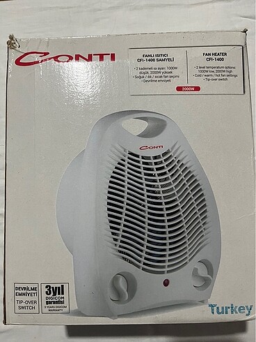 Conti fanlı ısıtıcı