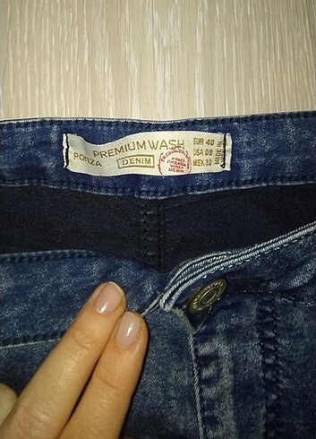 Yüksek bel jean/40 -L - Görsel 3