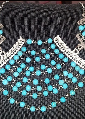 Metal boncuklu gerdanlık - Görsel 3
