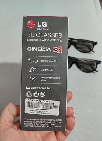 LG 3D sinema gözlüğü (2 adet) - Görsel 3