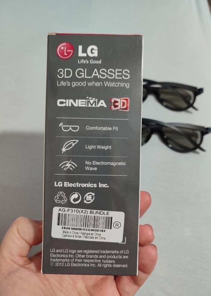 LG 3D sinema gözlüğü (2 adet) - Görsel 3
