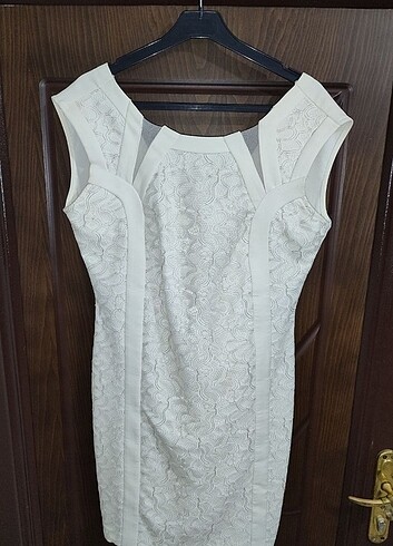 44-XXL sırtı v yaka elbise - Görsel 3